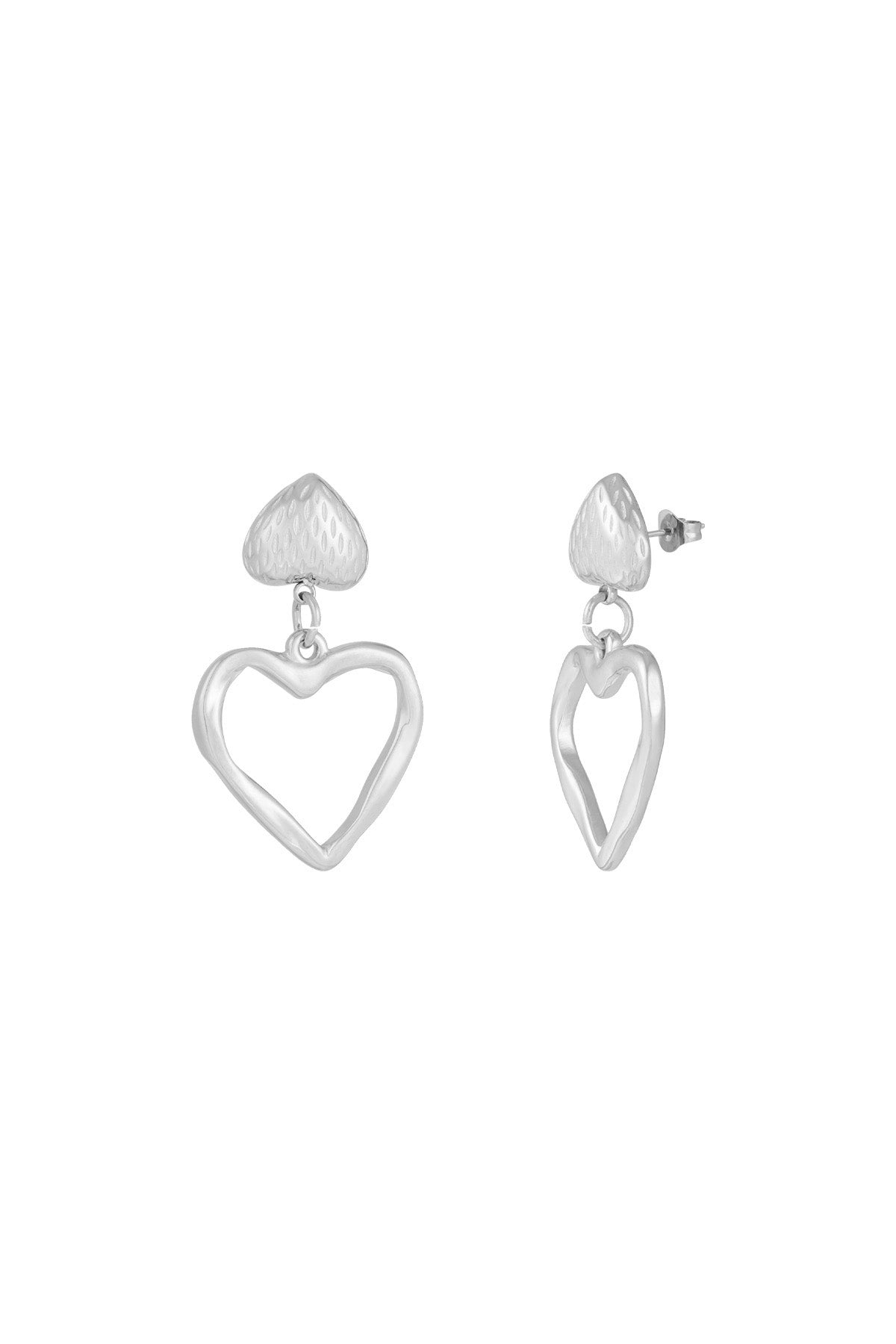 Melted Hearts earrings